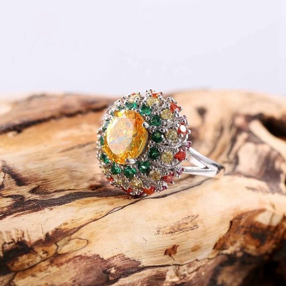 925 Sterling Silver Rings for Women, F414 - Picture 5 of 6